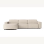 Olio Selezione Sofa w kształcie litery L Tkanina Raven 24